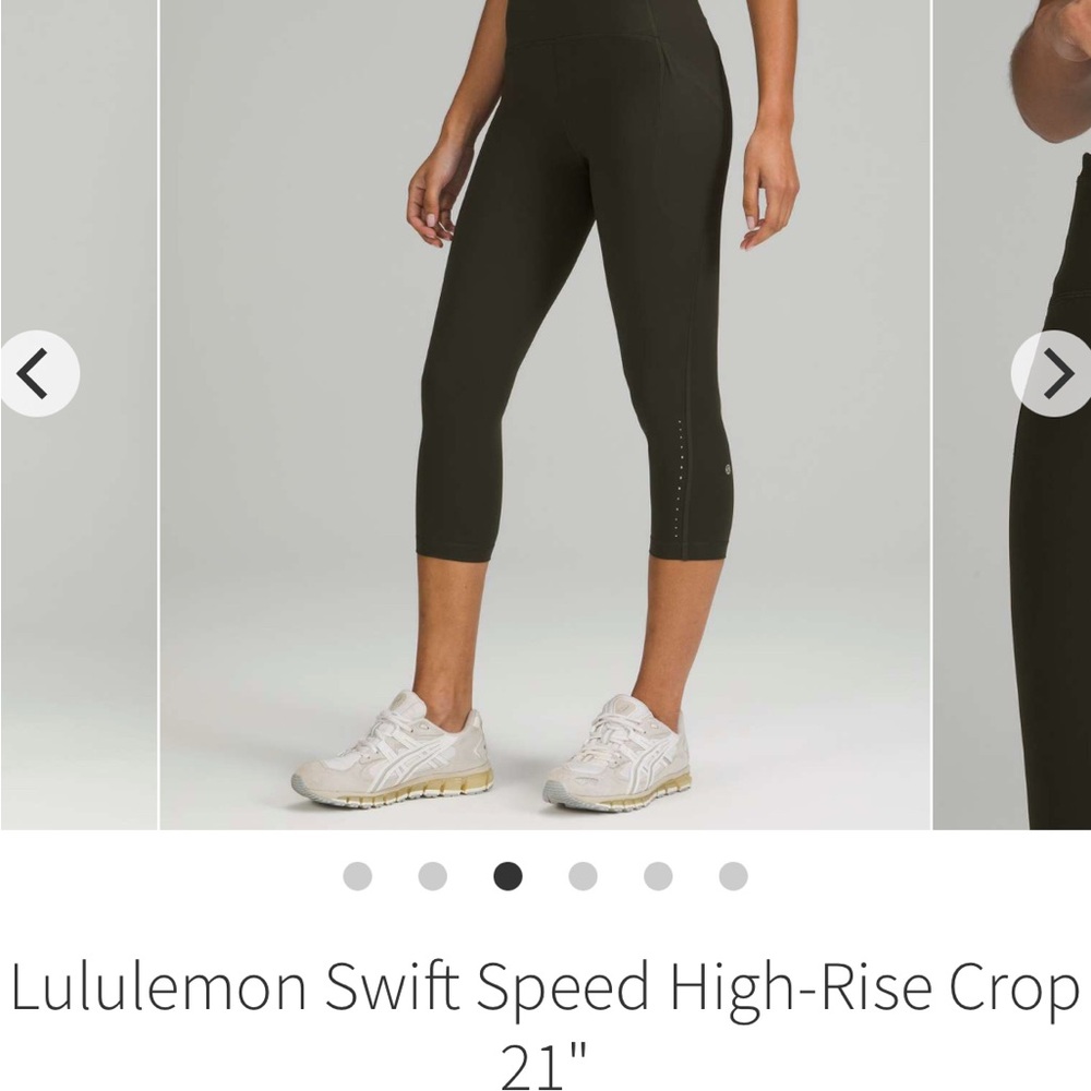 lululemon athletica Women's Black High-Rise Crop Pants